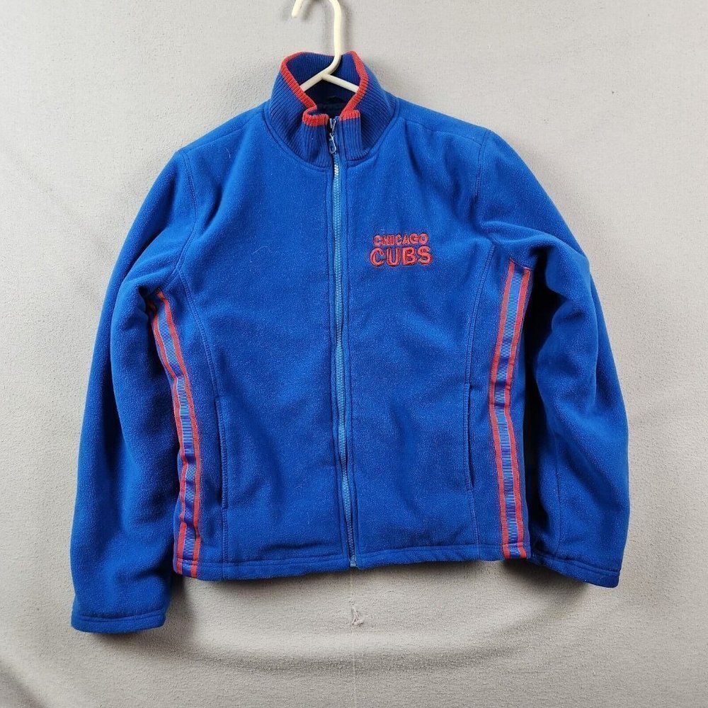 Genuine Merchandise Women's Chicago Cubs Jacket Full Zip Heavy Fleece Size M